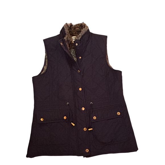 Cambridge Dry Goods vest with faux fur trim - Picture 2 of 9
